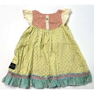 Matilda Jane Vintage Flutter Dress Size 2T Yellow